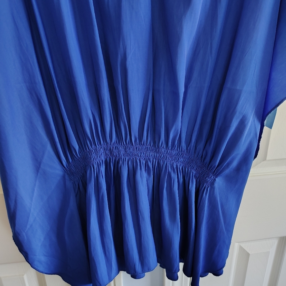 Lola & Sophie Blue Butterfly Style Beach Coverup Top S - Picture 9 of 9